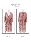 画像12: 再入荷！【ビキニ】【水着】フロントリボンバンドゥフラワービキニ/カーディガン[YMT] (12)