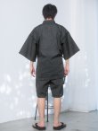 画像12: 【即日発送】【メンズ甚平】ダークグレー甚平【甚平2点セット 甚平/下駄】[YMT] (12)