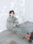 画像9: 【即日発送】【メンズ浴衣】グリーンベージュモダン浴衣【浴衣・帯・下駄セット】OBI-MS-001-ok-8-IV [YMT] (9)