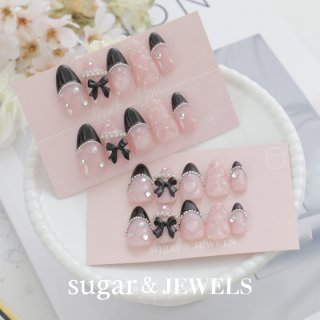 (sugar nailtip)coussinet moa2wayピアス ネイルチップ - sugar