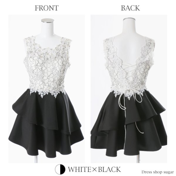 画像13: 【Jessica/ジェシカ】フラワーレース/フリルスカート/ミニドレス /キャバドレス【HC03】 フリーサイズ (13)