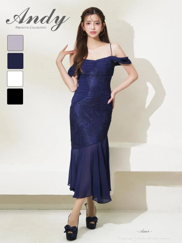 ネイビー モデル:あみ 身長:163cm 着用サイズ:Sサイズ