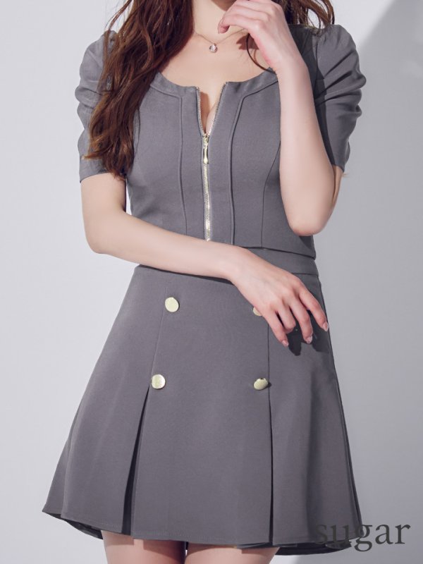 チャコールグレー　モデル：ゆめ　身長：160cm　着用サイズ：Sサイズ