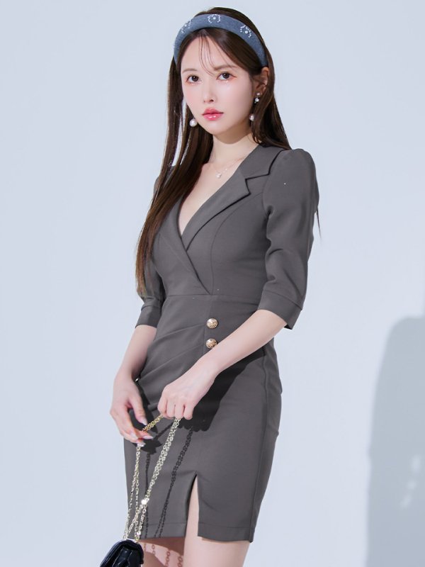 グレー　モデル：ゆめ　身長：160cm　着用サイズ：Sサイズ