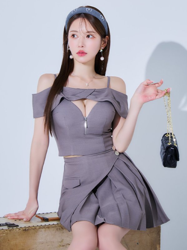 グレー モデル：ゆめ　身長：160cm　着用サイズ：Sサイズ