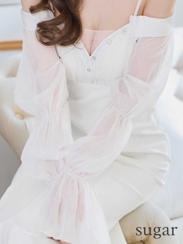 ホワイト モデル：ゆめ　身長：160cm　着用サイズ：Sサイズ