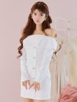 ホワイト　モデル：まりん　身長：164cm　着用サイズ：Sサイズ