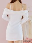 ホワイト　モデル：まりん　身長：164cm　着用サイズ：Sサイズ