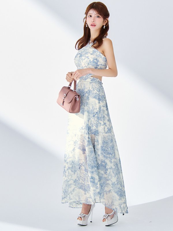 ブルー モデル：まりん　身長：164cm　着用サイズ：Sサイズ