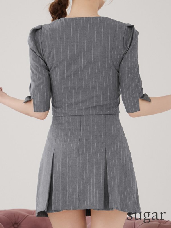 グレー　モデル：ゆめ　身長：160cm　着用サイズ：Sサイズ