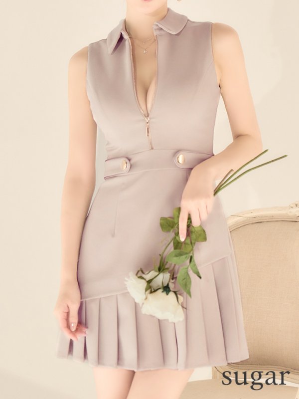 ピンクベージュ　モデル：ゆめ　身長：160cm　着用サイズ：Sサイズ