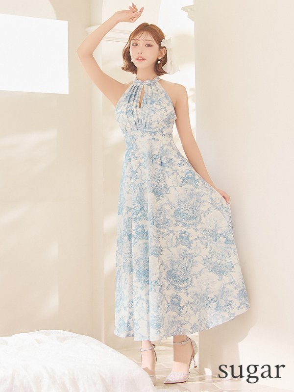 ホワイトブルー　モデル：明日花キララ　身長：162cm 着用サイズ：Sサイズ