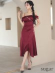 ワインレッド モデル：まおちゃる　身長：158cm　着用サイズ：Sサイズ