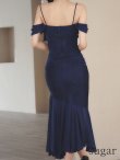 ネイビー　モデル：まおちゃる　身長：158cm　着用サイズ：Sサイズ