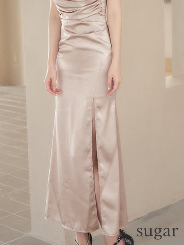 ベージュ モデル：ゆめ　身長：160cm　着用サイズ：Sサイズ