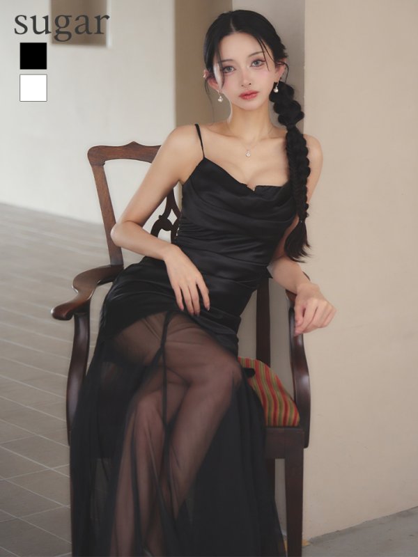 ブラック　モデル：まおちゃる　身長：158cm　着用サイズ：Sサイズ