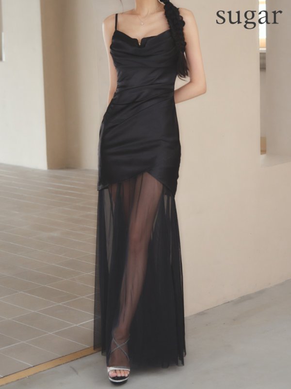 ブラック　モデル：まおちゃる　身長：158cm　着用サイズ：Sサイズ