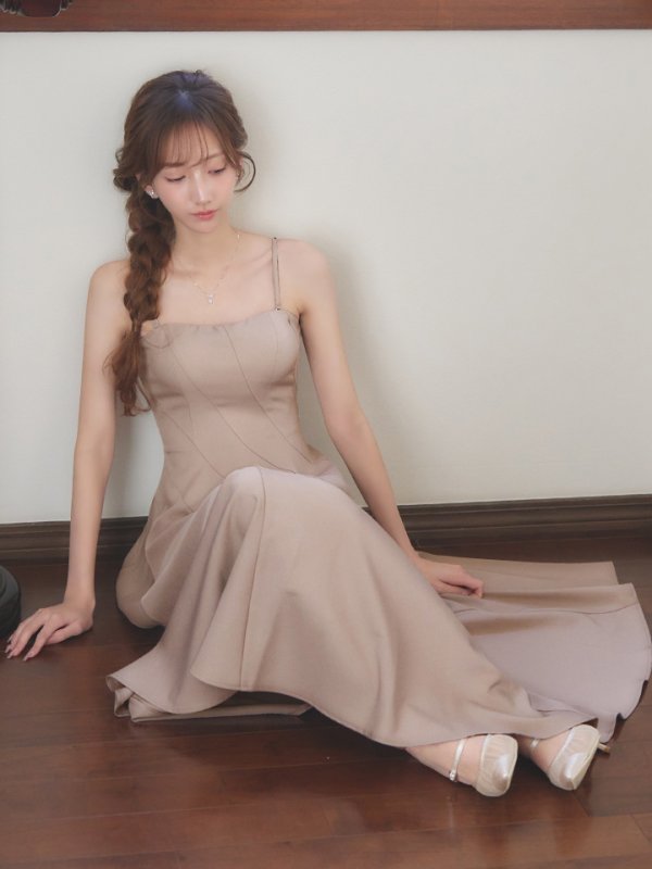 ベージュ モデル：あすか 身長：170cm 着用サイズ：Sサイズ