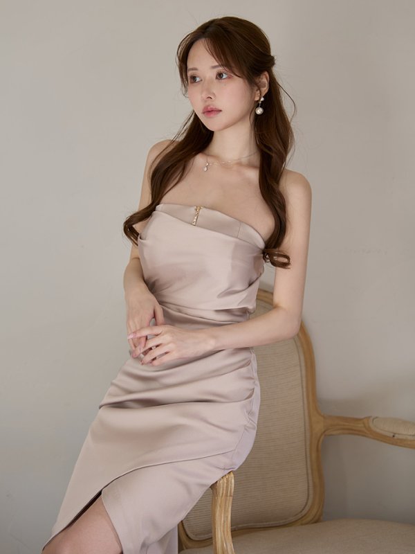 ベージュ　モデル：ゆめ　身長：160cm　着用サイズ：Sサイズ