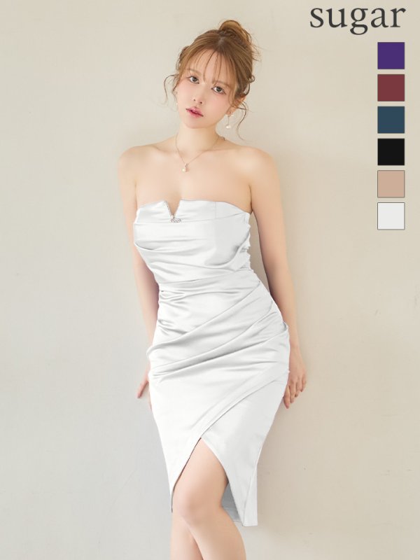 ホワイト　モデル：ゆめ　身長：160cm　着用サイズ：Sサイズ