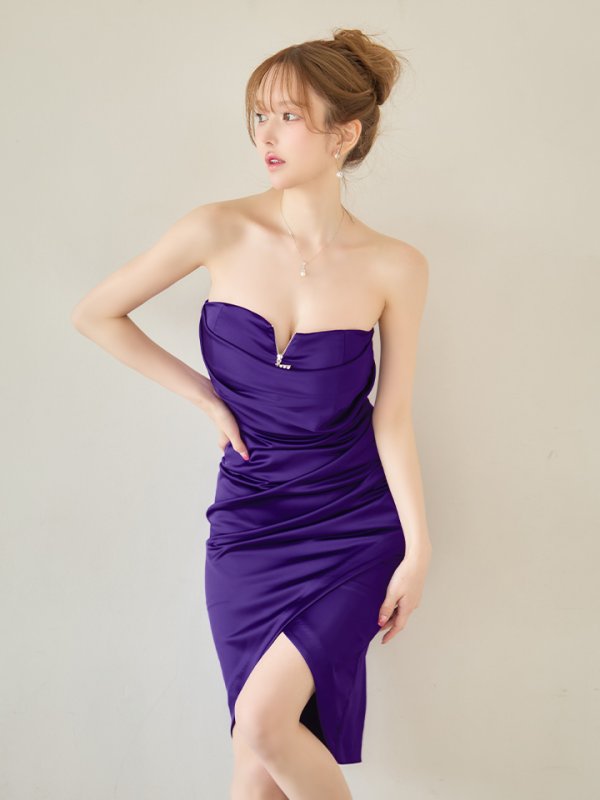 パープル　モデル：ゆめ　身長：160cm　着用サイズ：Sサイズ