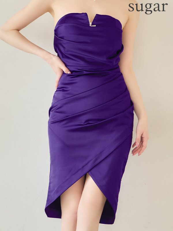 パープル　モデル：ゆめ　身長：160cm　着用サイズ：Sサイズ