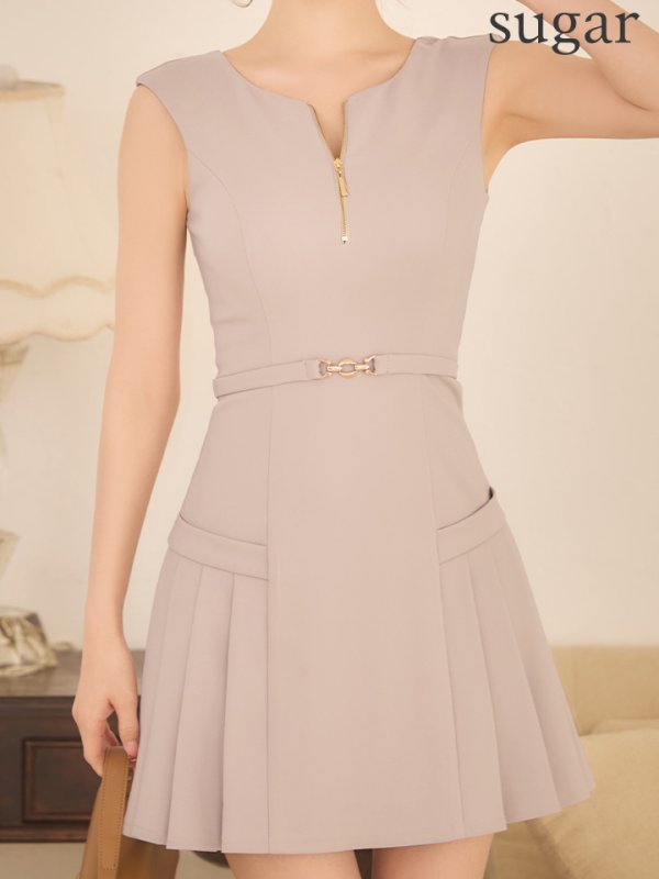 ベージュ　モデル：ゆめ　身長：160cm　着用サイズ：Sサイズ