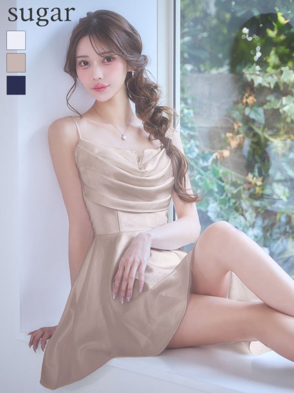 シャンパンベージュ　モデル：るりぴ　身長：165cm　着用サイズ：Sサイズ