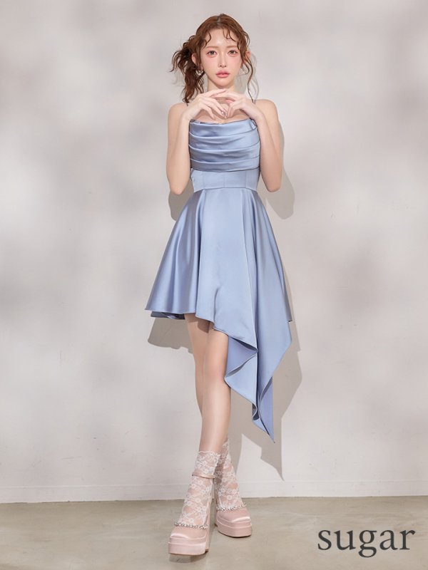 ブルー モデル：りな　身長：160cm　着用サイズ：Sサイズ