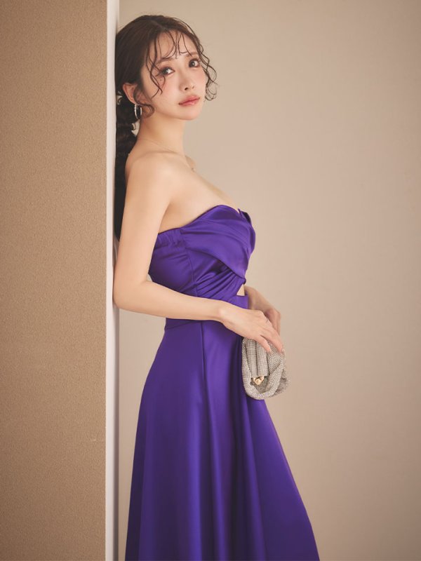 パープル モデル：朝陽凪　身長：156cm　着用サイズ：Sサイズ