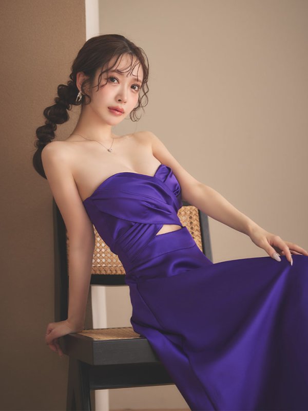 パープル モデル：朝陽凪　身長：156cm　着用サイズ：Sサイズ