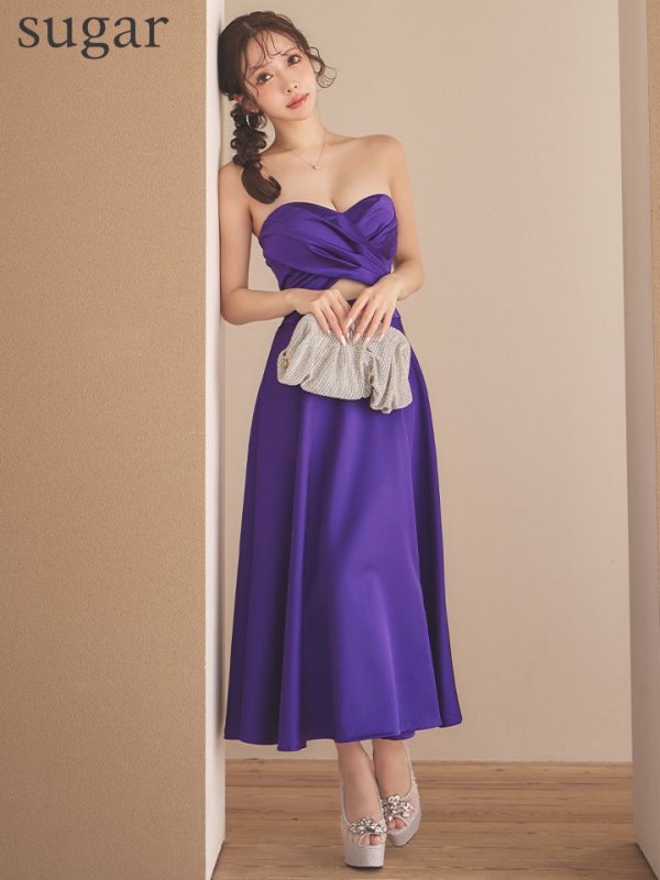 パープル モデル：朝陽凪　身長：156cm　着用サイズ：Sサイズ