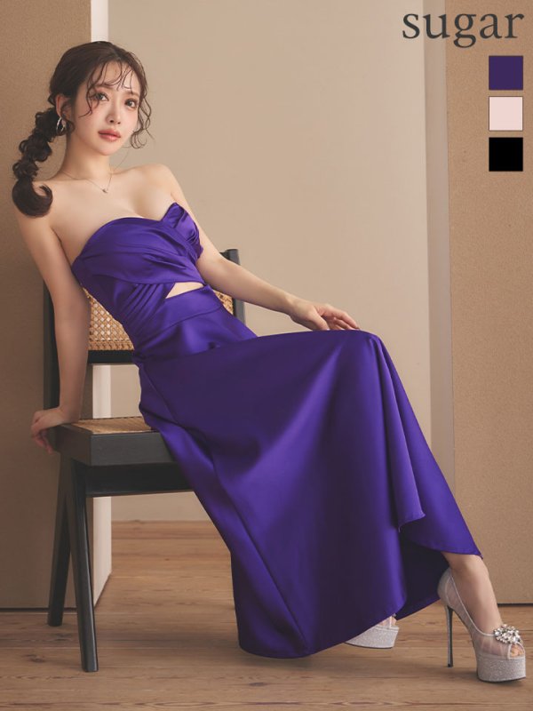 パープル モデル：朝陽凪　身長：156cm　着用サイズ：Sサイズ