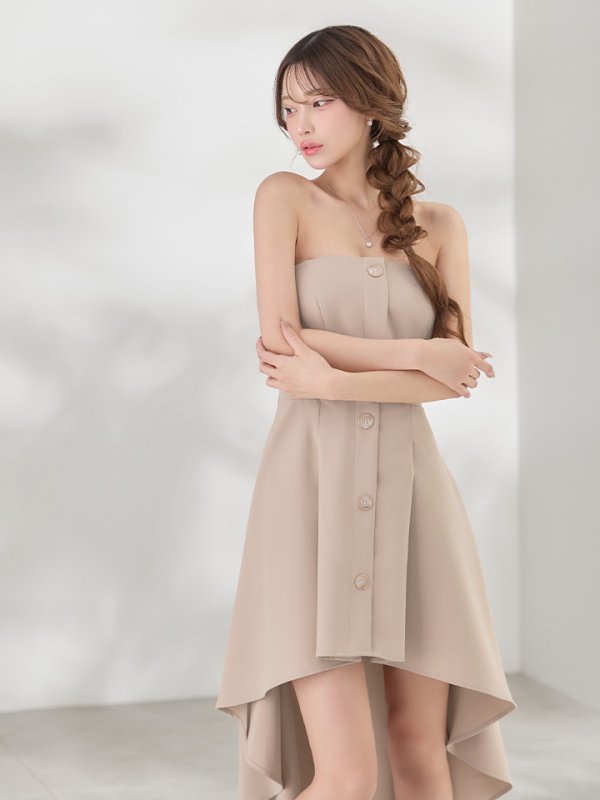 ベージュ　モデル：るりぴ　身長：165cm　着用サイズ：Sサイズ