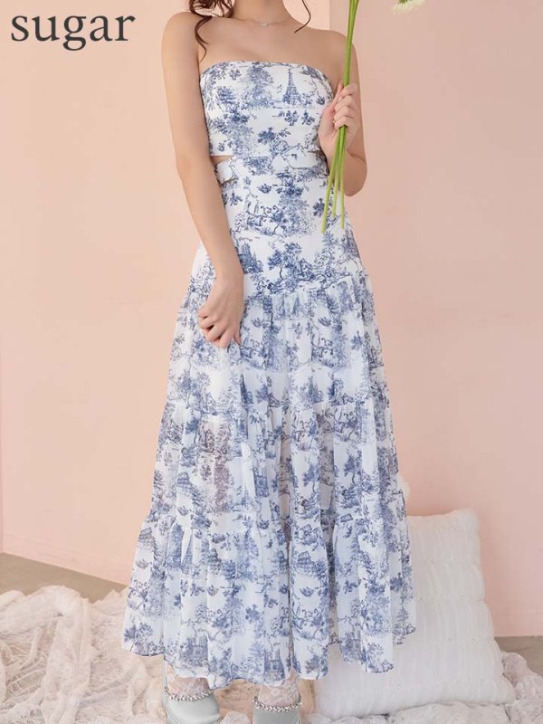 ホワイトxネイビー　モデル：りな　身長：160cm　着用サイズ：Sサイズ