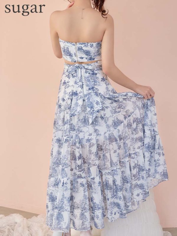 ホワイトxネイビー　モデル：りな　身長：160cm　着用サイズ：Sサイズ