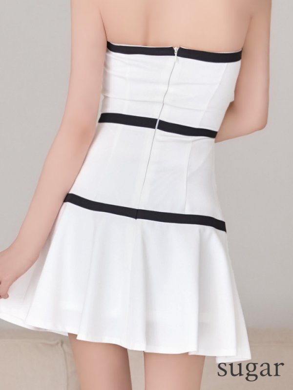 ホワイト　モデル：れみれみ　身長：163cm　着用サイズ：Sサイズ