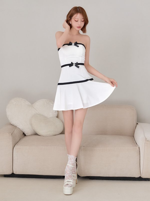 ホワイト　モデル：れみれみ　身長：163cm　着用サイズ：Sサイズ