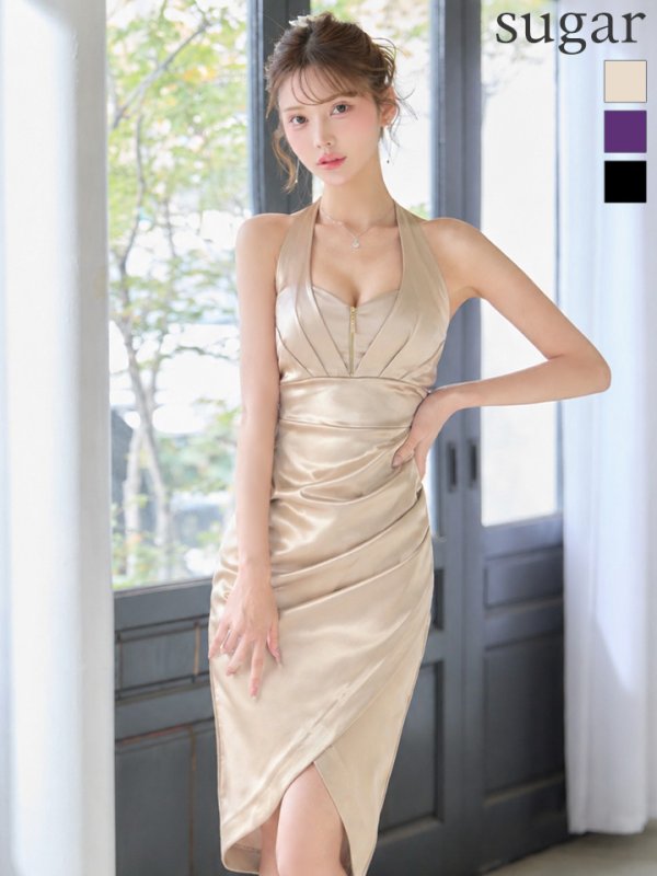 シャンパンゴールド　モデル：るりぴ 身長：165cm 着用サイズ：Sサイズ