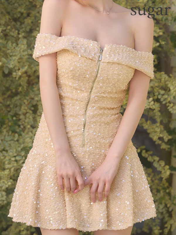 ベージュ　モデル：ゆめ　身長：160cm　着用サイズ：Sサイズ