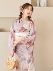 画像18: 【即日発送】アンティークフラワーピンク浴衣 OBI-siwa-200-kj-13-OW / HIMO-900-yn-8-P / HEKO-800-sb-5-WH / YA-74-kn-P / GETA-01-kj-7-P/  [YMT] (18)