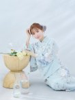 画像17: 【即日発送】クラシカルローズブルー浴衣 OBI-siwa-200-kj-13-OW / HIMO-903-kj-W / HEKO-800-sb-5-WH / YA-953-kn-BL / YA-1081-kj-BL / GETA-01-kj-2-BL / [YMT] (17)
