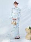 画像6: 【即日発送】クラシカルローズブルー浴衣 OBI-siwa-200-kj-13-OW / HIMO-903-kj-W / HEKO-800-sb-5-WH / YA-953-kn-BL / YA-1081-kj-BL / GETA-01-kj-2-BL / [YMT] (6)