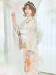 画像10: 【即日発送】クリームイエローピオニー浴衣 OBI-siwa-200-kj-13-OW / HIMO-900-yn-8-P / HEKO-800-sb-5-WH / YA-1079-kj-6-W / YA-72-kn-MOC / GETA-01-kj-7-P / [YMT] (10)