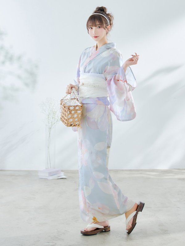 画像16: 【即日発送！】アイシーフラワー牡丹浴衣【浴衣３点セット 浴衣/帯/下駄】[YMT] (16)