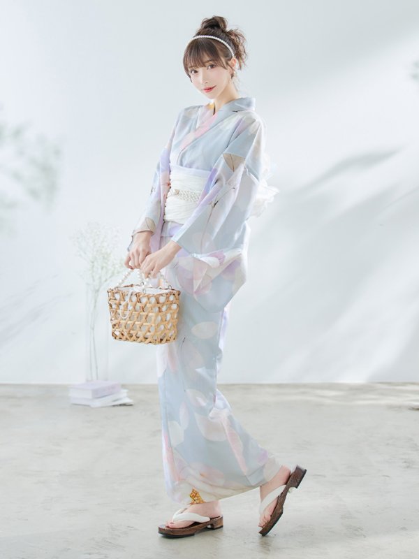 画像18: 【即日発送！】アイシーフラワー牡丹浴衣【浴衣３点セット 浴衣/帯/下駄】[YMT] (18)