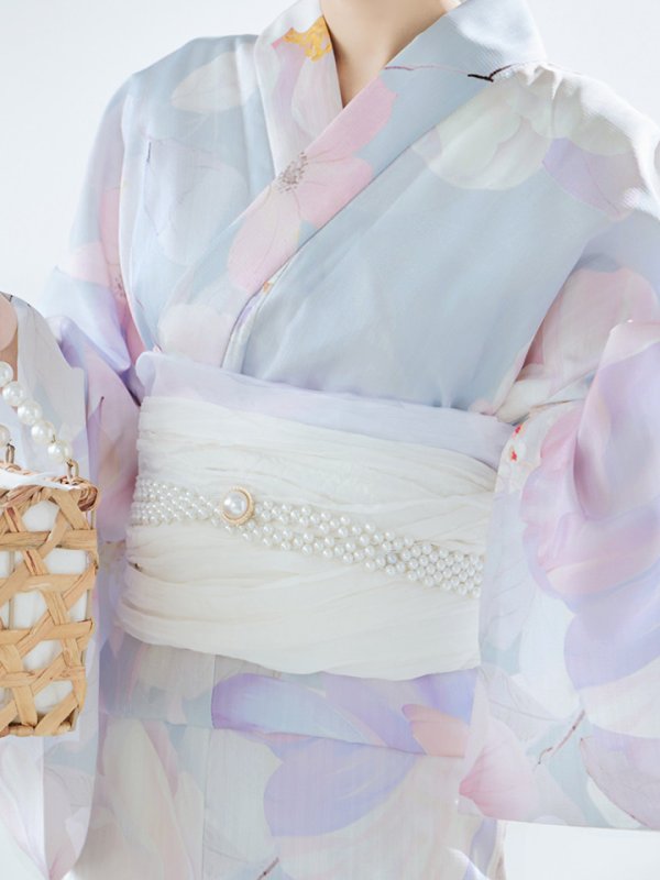 画像20: 【即日発送！】アイシーフラワー牡丹浴衣【浴衣３点セット 浴衣/帯/下駄】[YMT] (20)