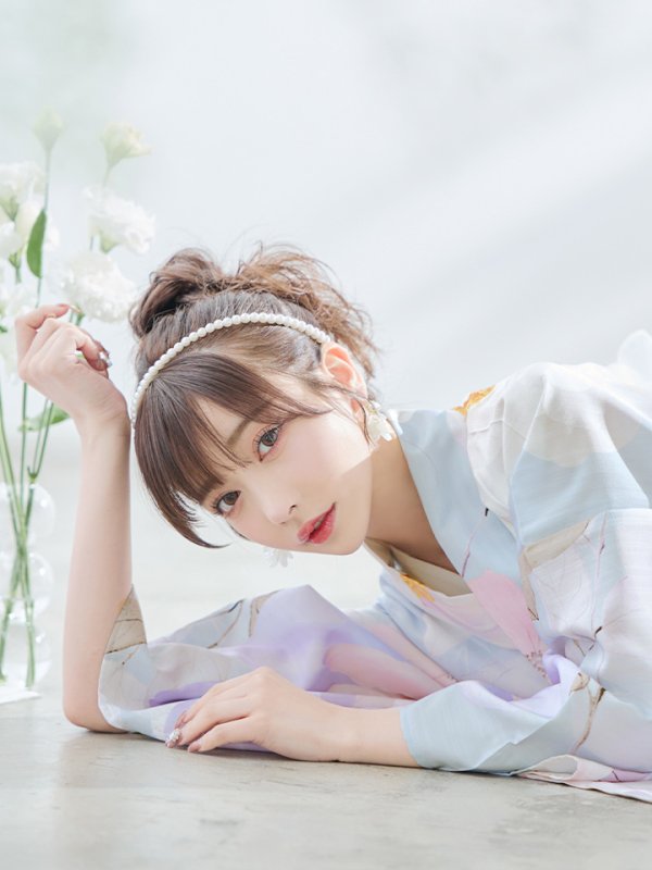 画像3: 【即日発送！】アイシーフラワー牡丹浴衣【浴衣３点セット 浴衣/帯/下駄】[YMT] (3)