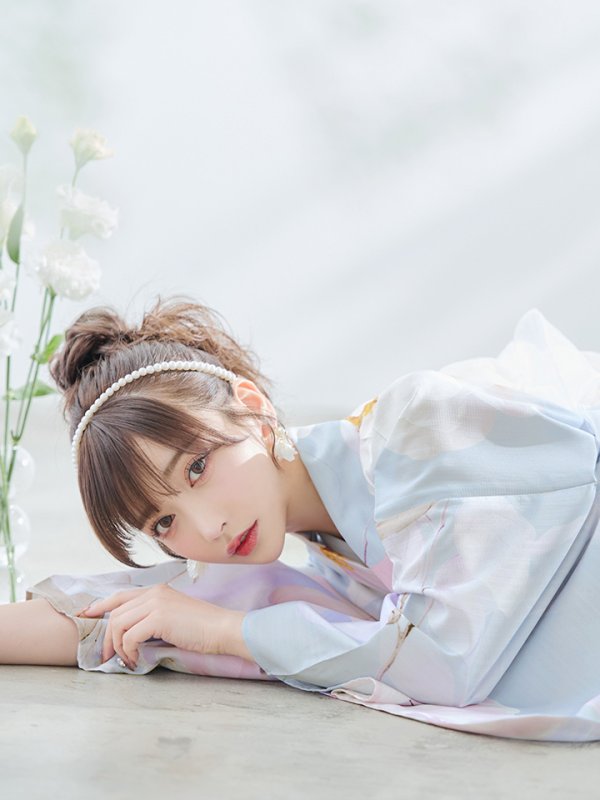 画像8: 【即日発送！】アイシーフラワー牡丹浴衣【浴衣３点セット 浴衣/帯/下駄】[YMT] (8)