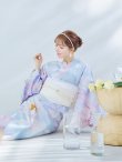 画像3: 【即日発送】シャーベットフラワー牡丹浴衣 OBI-siwa-200-kj-13-OW / HIMO-903-kj-W / HEKO-800-sb-5-WH / YA-1079-kj-7-W / GETA-01-kj-3-IV/ [YMT] (3)